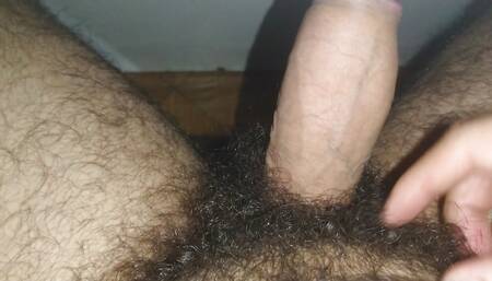Hairy punishing the hard cock. I love you.