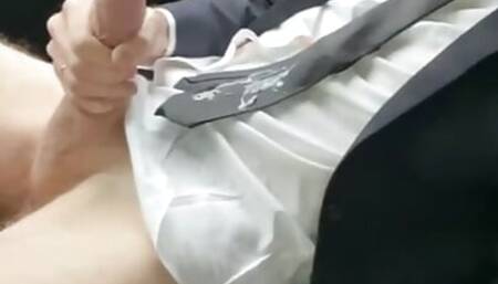 Watching me masturbating in my car after work
