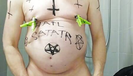 Satan Slave Takes An Enema  saccrifice
