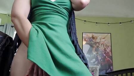 Over Dressed And Over Skanked tGirl Bimbo Saunters Over and then Slides Her She-Schlong Slipperlily Insider Your Face