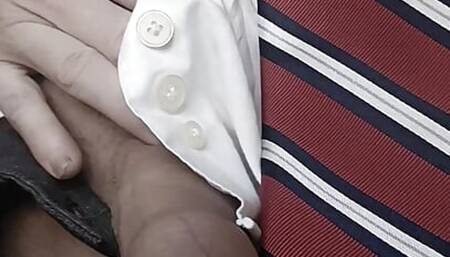 suit daddy plays with bulge