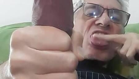 Masturbation My Big Foreskin Uncut with Massive Huge Long Big Cock