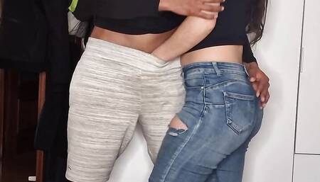 I find my brother's girlfriend on the streets of Barcelona and invite her to my house to fuck