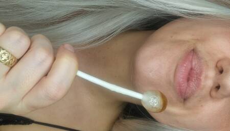 Lollipop Tease: Wanna Trade it for Your Cock?