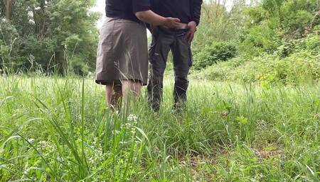 While my mother-in-law masturbates in nature, I'll jerk off too