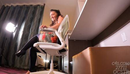 Megan Jones Boss' Laptop Beneath her Ass - Floor Cam 4K