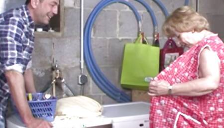 My husband fucks our grandma who is our neighbor