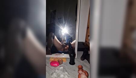 Sissy dreams of real tits and fuck new toys.