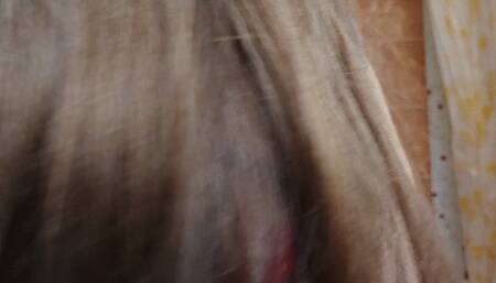 I Washed my Head and Body with Foam in my Swimsuit and Peed