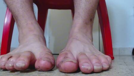 dirty oil feet