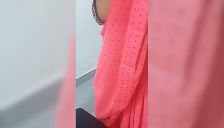 Amma Pink Saree Fantasy Role Play
