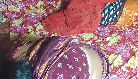 Sister-in-law held brother-in-law's penis and inserted it into her pussy.