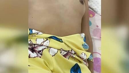 TEEN 18+ IN A DRESS LETS HER SISTER'S HUSBAND TOUCH HER TITS