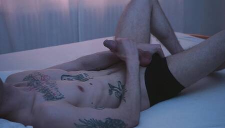 Early Morning Edging - Big Dick Masturbation with Loud Moaning