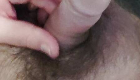 Pimmel doesn't get really stiff with the thick dildo in her ass