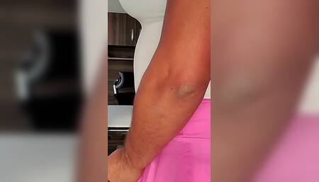 Lime Green Sissy Panties Wanking and Cuming