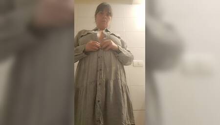 Mature MILF Stripping Naked Showing Her Hairy Pussy