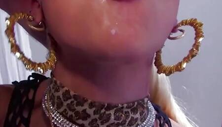Another blonde girl with big fake tits got her ass drilled by a chubby guy
