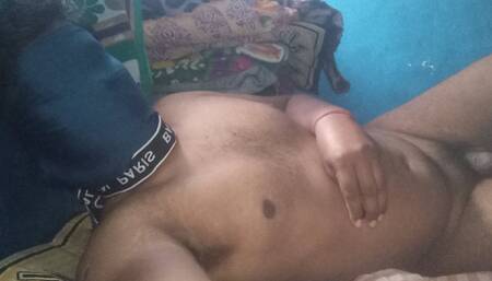 My penis masturbation with real face