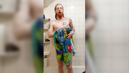 Hot shower time.