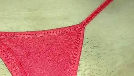 I sneak into my neighbor's room and catch her in her underwear and touch her all over. Real homemade video. Natural tits, tight