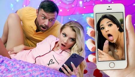 Facetime Fuck Buddies by DaughterSwap - Riley Star, Serena Santos, Preston Parker & Sergeant Miles