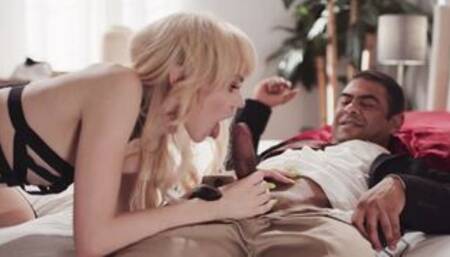 Ts Kate Zoha deepthroats stepdads cock