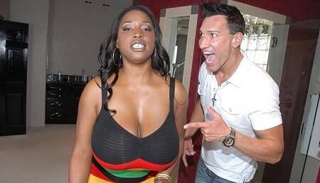 BBW ebony girlfriend Melissa Reed rammed in the missionary pose