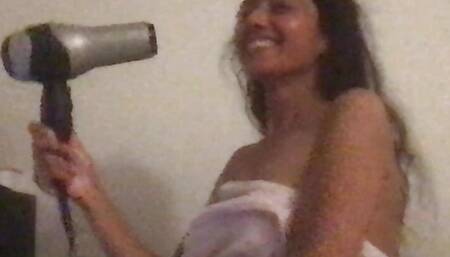 Blow Dry With Me Sabrina Kundu Sitting Porn Star