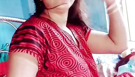 Hot Desi hot Indian Couple has on Christmas Day