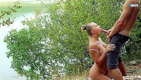 Hiking Ended With A Public Hard Fuck And A Cumshot On Big Tits