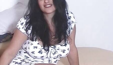 Busty MILF blows a dude before getting her cunt rammed POV style