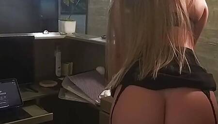 MILF secretary Scarlet Benz fucks her boss in the office to get a raise, getting all the cum in her mouth