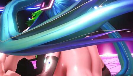 mmd r18 3d hentai Miku & GUMI "Destination Calabria milf big tits animation lesbian animation