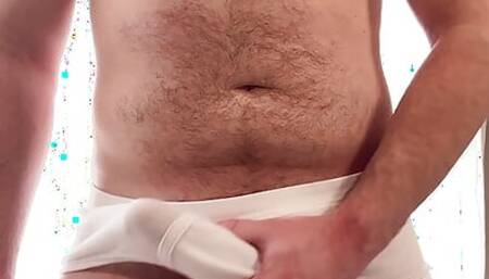 Daddy in his tighty whities