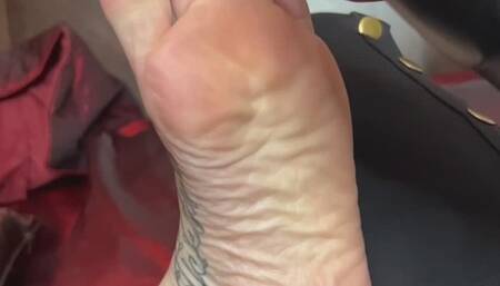Slow Motion Foot Tickle Tease with Harmony’s Sharp Nails