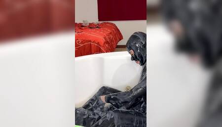 Playing in Cum with Gloomy Babe, Part 1 - Alex Latex