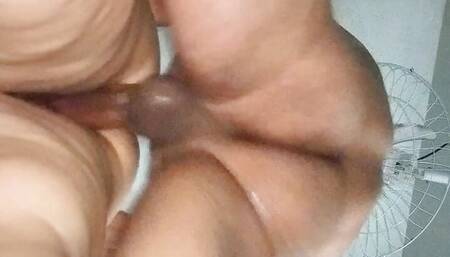Sweat, cum and squirt: naughty bull makes me cum multiple times, my dripping pussy wets the camera