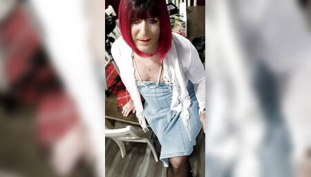 A man dressed as a woman