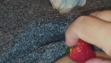 Strawberries through my belly