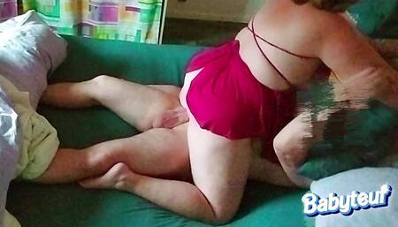 Stepmom fucks with stepson