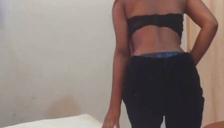 Busty Desi Girl at Indian Hotel Room Guest for Extra Tip  Desi Amateur Doggy Style  4K Video