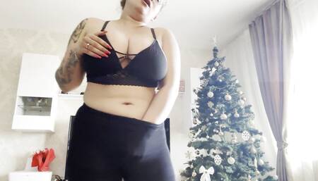 sexy lingerie and pantyhose big tits girl