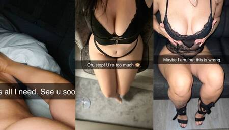 The Neighbor's Comfort. Celine cheats on husband with neighbor on Snapchat