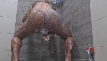 Humping, Dildo Play and Cumming in the Shower - Twice