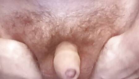 Fondling cock and nipples