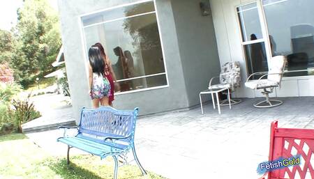 Brunette teen enjoys having her first lesbian experience with her step mother