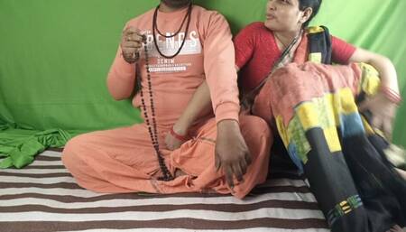 Sanyasi husband aggry to fuck by his wife while meditating.