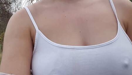 Easy Forest Walk - Roll the Dice I Have to Walk for 5 Minutes Without Underpants and Bra!