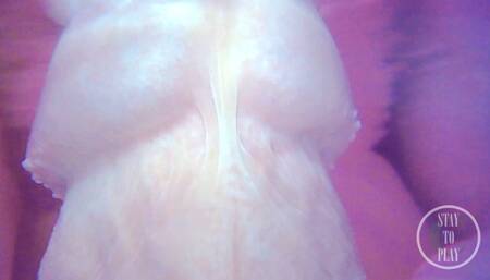 Big underwater Cumshot in the Bathub